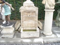 1 X LARGE CAST STONE WALL FOUNTAIN