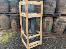 CRATED LARGE 5FT TALL EASTER ISLAND STATUE
