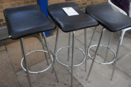 x 3 metal frame high stools