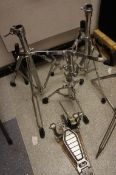 x 4 music stands with drum pedal