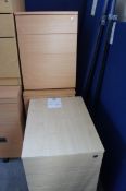 x 3 three drawer pedestals