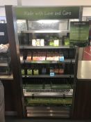 Open fronted refrigerator (CONTENTS not INCLUDED)