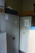 x 3 metal storage cupboards