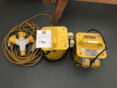 Draper and Carroll 110v Portable Transformers