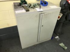 Metal Cupboard and Contents