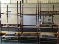 3x 4 Post Metal Stillages