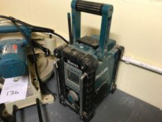 Makita Site Rradio (no battery), Makita Chop Saw and Metabo Disk Sander