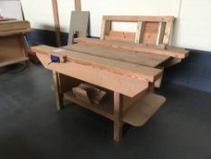 Wooden Carpenters Bench to Include 2x Vices