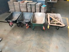 4 x Wheel Barrows plus contents