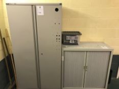 2 x Metal Cabinates To Include Contents