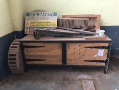 Work Bench and Contents 2000 mm x 1010 mm x 850 mm