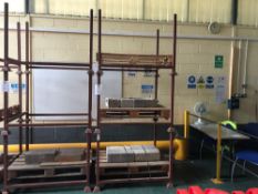 3x 4 Post Metal Stillages