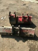 3 X Buckets From A Kubota U-35