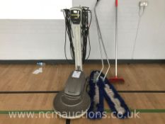 Nobles speedshine floor polisher and sweeping brushes