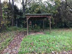 Wooden pergola