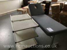 Massage bed and 2 x beauty trolleys