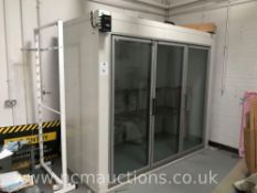 Florist's temperature controlled 3 door fridge