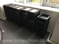 Beauty therapy storage trolleys
