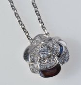 Chanel Camelia Diamond Flower Necklace