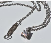 Tiffany and Co Diamond Pendant Necklace