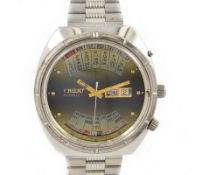 Vintage Orient Multi Year Calendar Automatic Stainless Steel Mens Watch