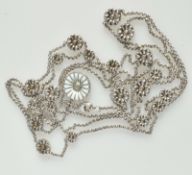 George Jensen Daisy Enamal Necklace