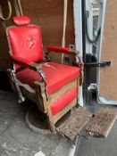 ORIGINAL ANTIQUE KOKEN BARBERS CHAIR