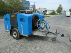 Edge Grime Buster Towable Hot and Cold Diesel Engined Pressure Washer