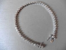 3.75ct diamond tennis bracelet with 54 brilliant cut diamonds