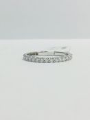9CT White gold Diamond eternity style ring