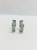 9ct white gold Hoop Earrings