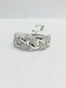 9ct white gold dress ring