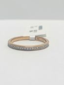 9ct rosegold diamond eternity ring