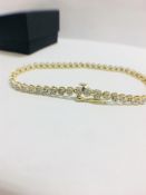 9K yellow Gold Diamond Bracelet