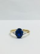 9CT YELLOW GOLD LADIES RING