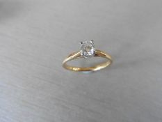 0.30ct diamond solitaire ring. Brilliant cut diamond