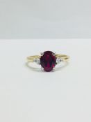 9CT YELLOW GOLD LADIES RING