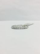9K White Gold diamond band ring
