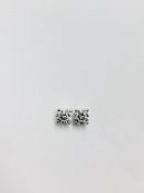 0.50ct Solitaire diamond stud earrings set with brilliant cut diamonds