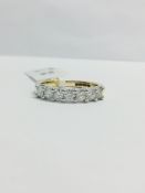 9ct yellow/white Gold eternity ring