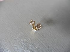 0.75ct Solitaire diamond stud earrings set with brilliant cut diamonds