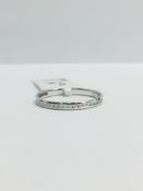 9K White Gold Full diamond Eternity ring