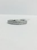 9CT White Gold Band Ring