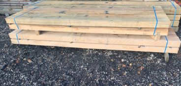 10 X 8X4 INCH OAK BEAMS 3M LONG BEAMS