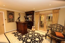 NEW PACKAGED 1.5M SOLID MAHOGANY FRONT BAR AND BACK BAR FULLY SHELVED/MIRRORED