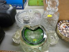 Selection of vintage glassware