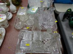 Quantity of glass dressing tableware etc