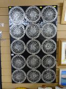 Stylish mother of pearl inlaid wall hanging