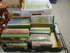 Box of vintage books and sixteen volume set of The Illustrated Encyclopaedia of Animal Life