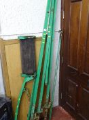 Metal framed garden swing